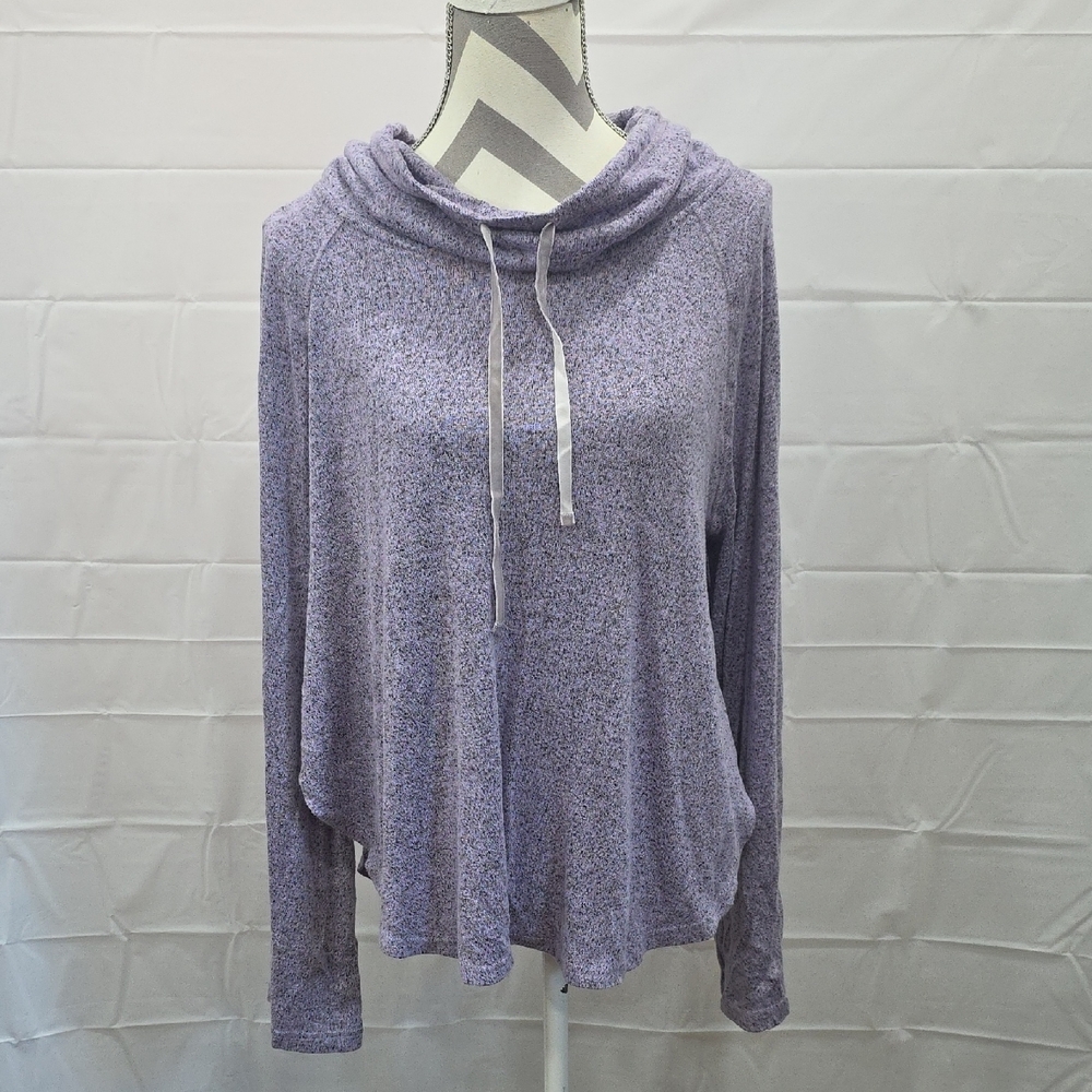 Purple Cowl Neck Sweater